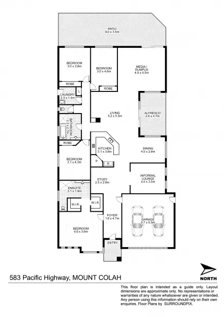 Floorplan of Homely house listing, 583 Pacific Highway, Mount Colah NSW 2079