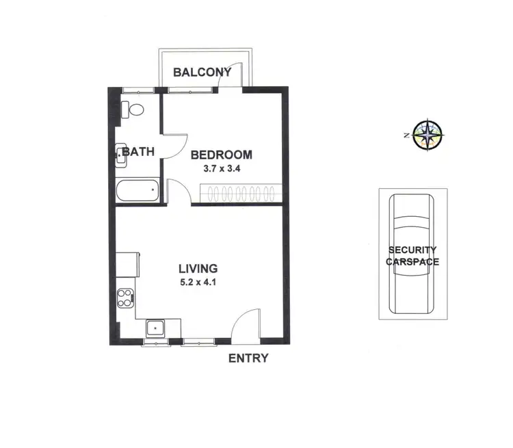 Floorplan of Homely apartment listing, 27/134-138 Redfern Street, Redfern NSW 2016