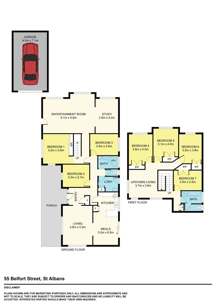 Floorplan of Homely house listing, 55 Belfort Street, St Albans VIC 3021