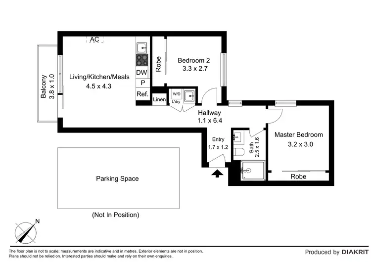 Floorplan of Homely apartment listing, 803/304-310 Lygon Street, Brunswick East VIC 3057