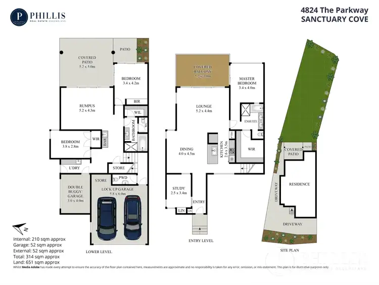 Floorplan of Homely townhouse listing, 4824 The Parkway, Sanctuary Cove QLD 4212