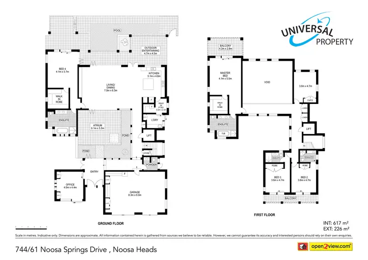 Floorplan of Homely house listing, 744/61 Noosa Springs Drive, Noosa Heads QLD 4567