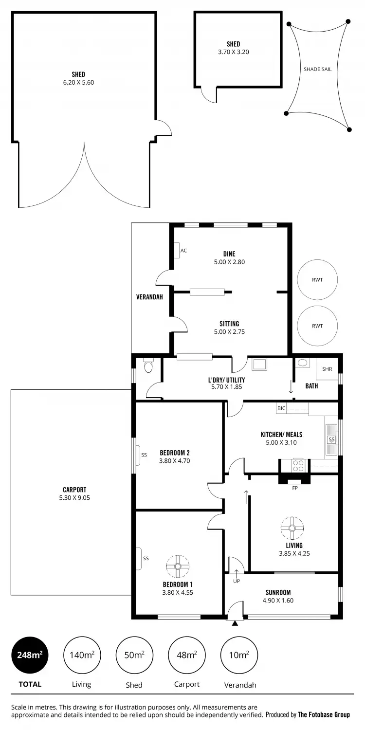 Floorplan of Homely house listing, 10 Webb Street, Tailem Bend SA 5260
