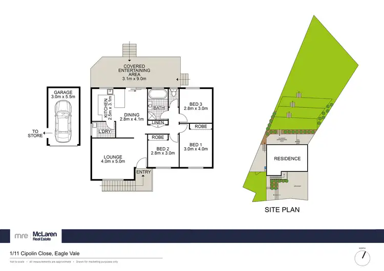 Floorplan of Homely house listing, 1/11 Cipolin Close, Eagle Vale NSW 2558