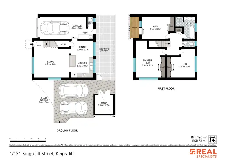 Floorplan of Homely townhouse listing, 1/121 Kingscliff Street, Kingscliff NSW 2487