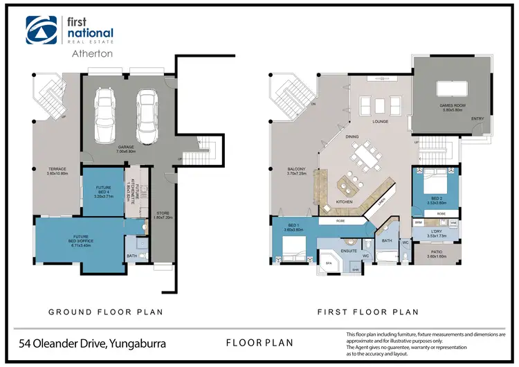 Floorplan of Homely house listing, 54 Oleander Drive, Yungaburra QLD 4884