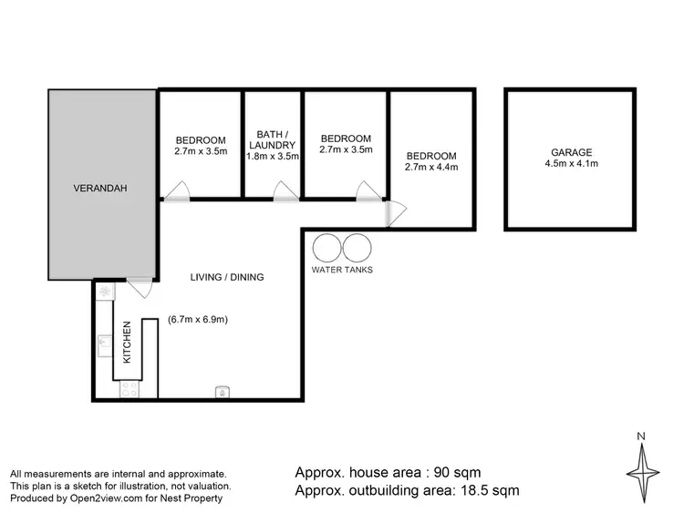 Floorplan of Homely house listing, 6 Ritchie Street, Alonnah TAS 7150