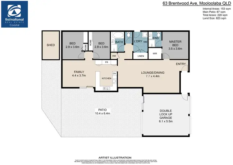 Floorplan of Homely house listing, 63 Brentwood Avenue, Mooloolaba QLD 4557