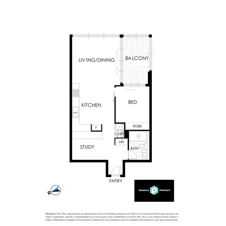 Floorplan of Homely apartment listing, 1502/3 Network Place, North Ryde NSW 2113