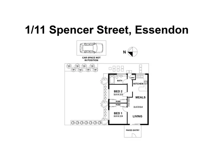 Floorplan of Homely apartment listing, 1/11 Spencer Street, Essendon VIC 3040