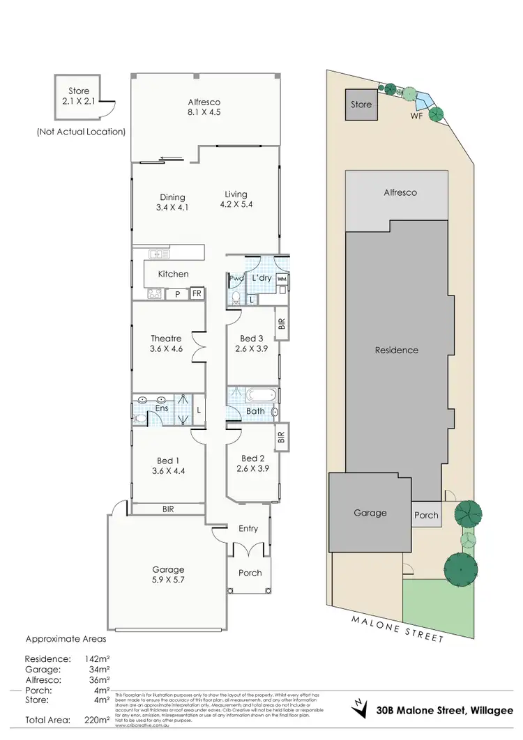 Floorplan of Homely house listing, 30B Malone Street, Willagee WA 6156