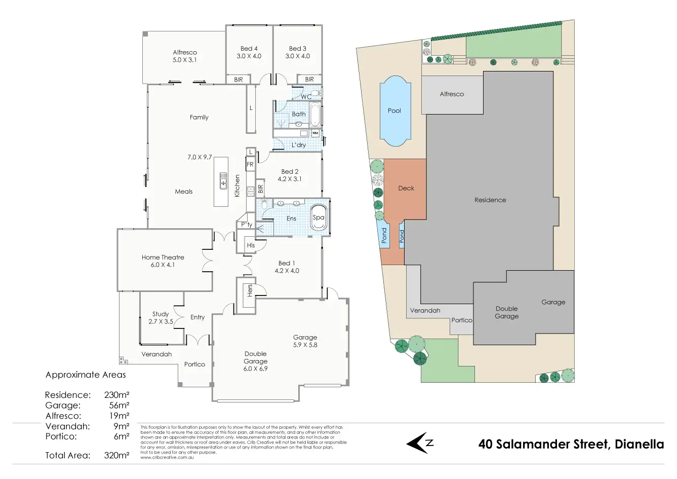 Floorplan of Homely house listing, 40 Salamander Street, Dianella WA 6059