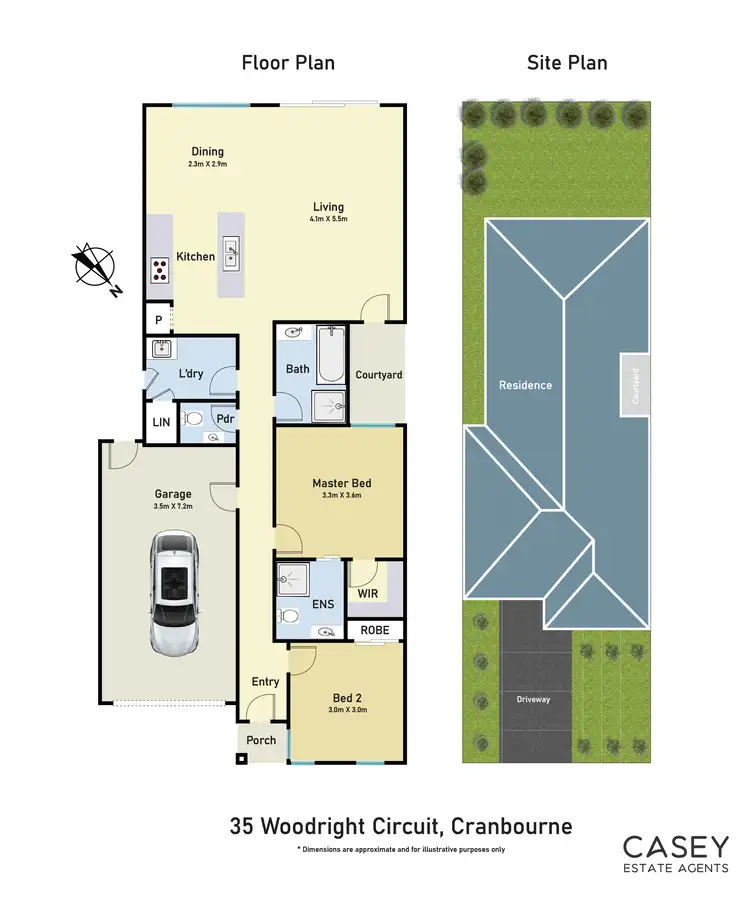 Floorplan of Homely house listing, 35 Woodright Circuit, Cranbourne VIC 3977