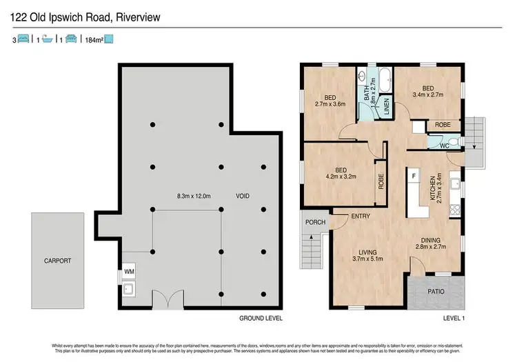 Floorplan of Homely house listing, 122 Old Ipswich Road, Riverview QLD 4303