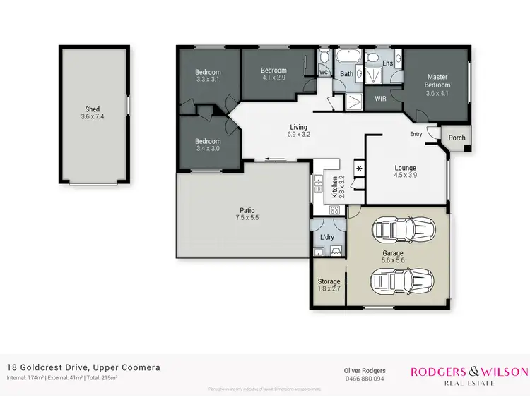 Floorplan of Homely house listing, 18 Goldcrest Drive, Upper Coomera QLD 4209