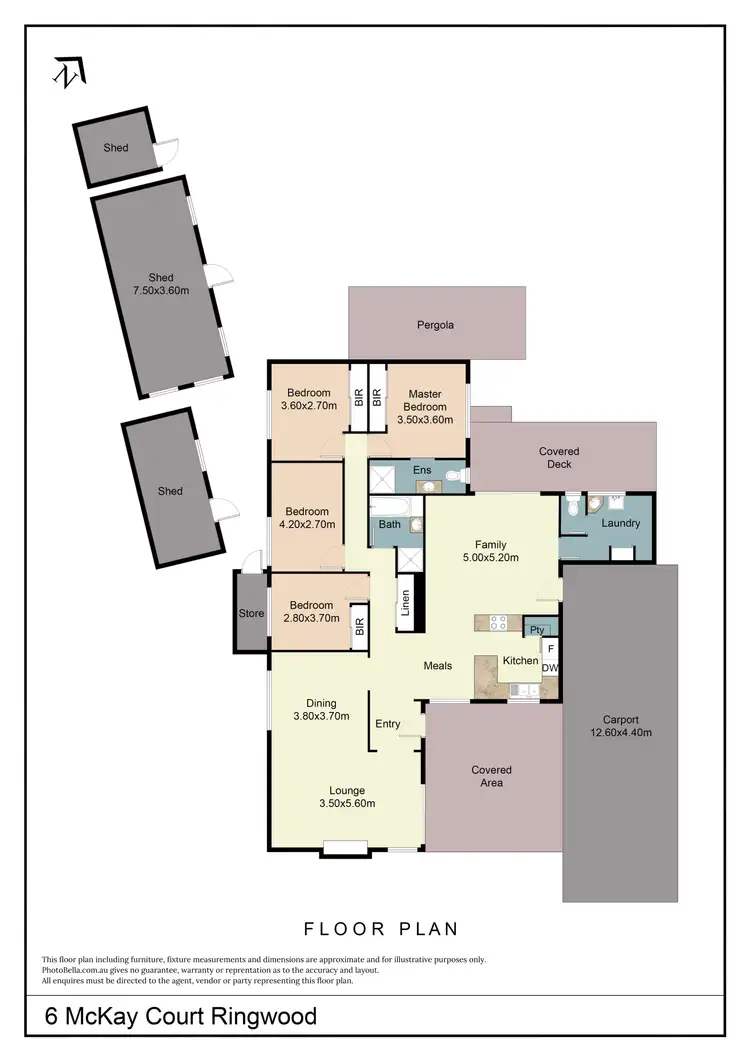 Floorplan of Homely house listing, 6 Mckay Court, Ringwood VIC 3134