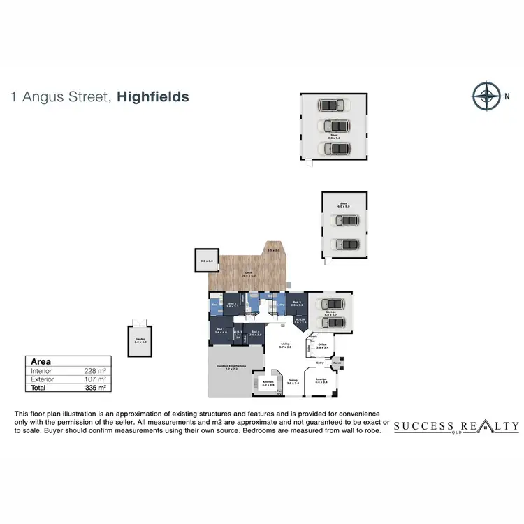 Floorplan of Homely house listing, 1 Angus Street, Highfields QLD 4352
