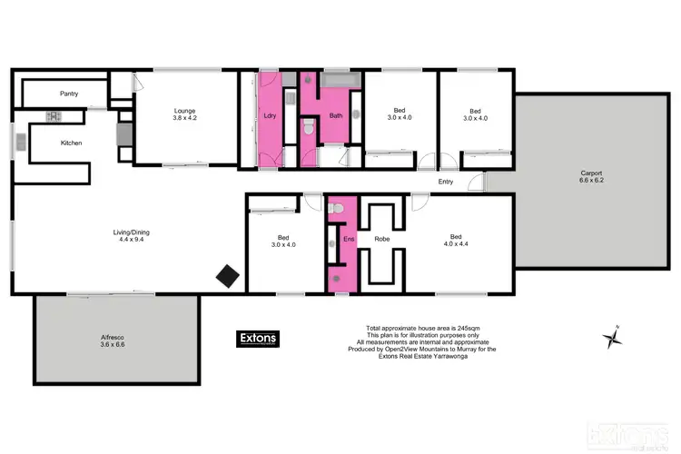 Floorplan of Homely house listing, 10 KINGFISHER DRIVE, Mulwala NSW 2647