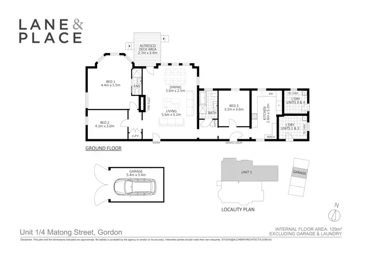 Floorplan of Homely apartment listing, 1/4 Matong Street, Gordon NSW 2072