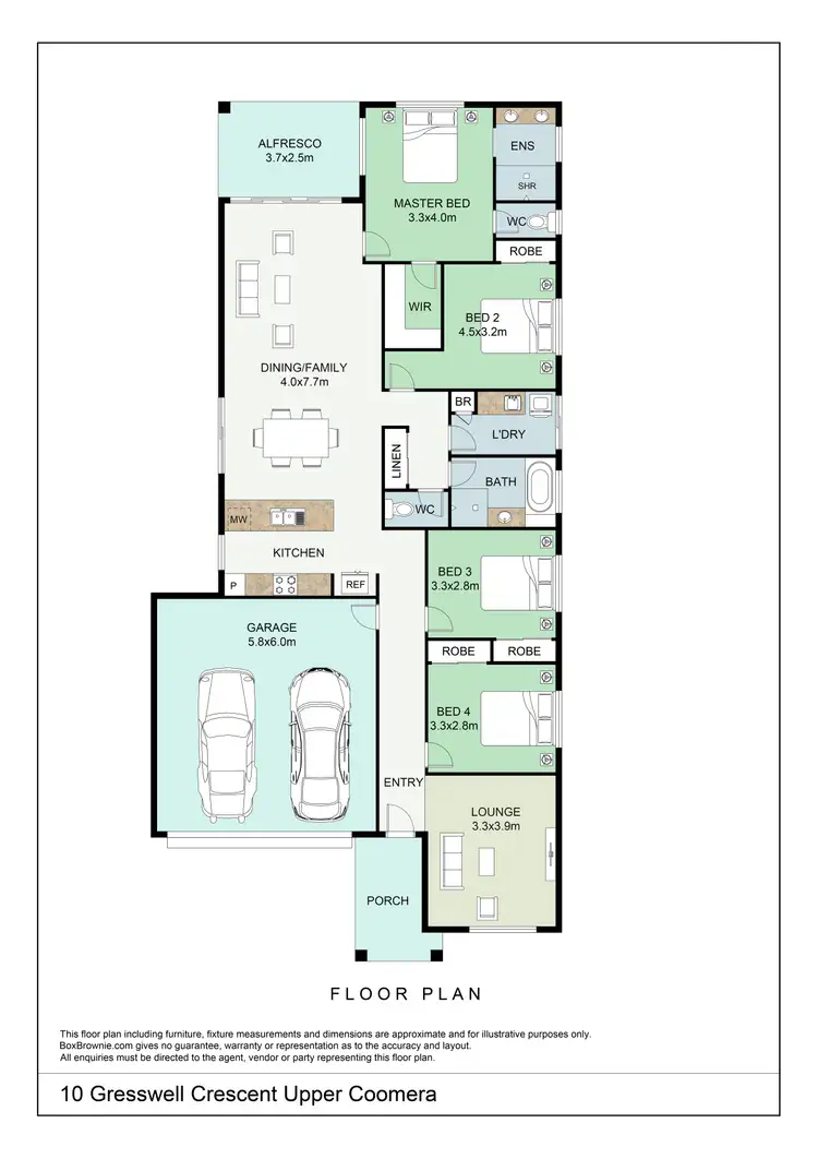 Floorplan of Homely house listing, 10 Gresswell Crescent, Upper Coomera QLD 4209
