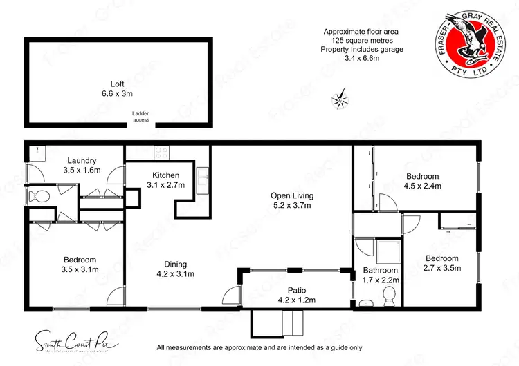 Floorplan of Homely semi-detached listing, 2/85 Elizabeth Drive, Broulee NSW 2537