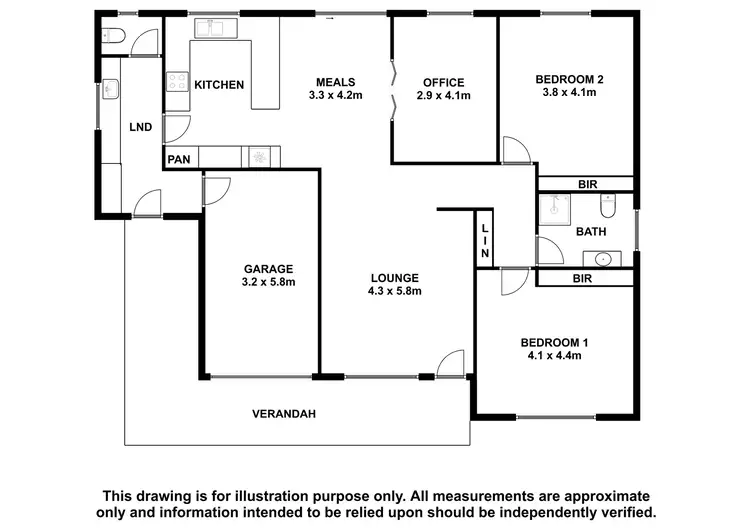 Floorplan of Homely unit listing, 23 Julie Anne Court, Millicent SA 5280