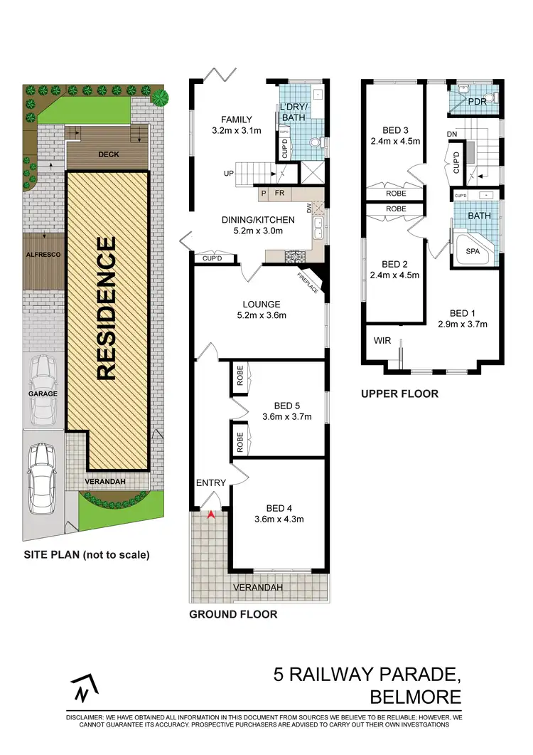 Floorplan of Homely house listing, 5 Railway Parade, Belmore NSW 2192