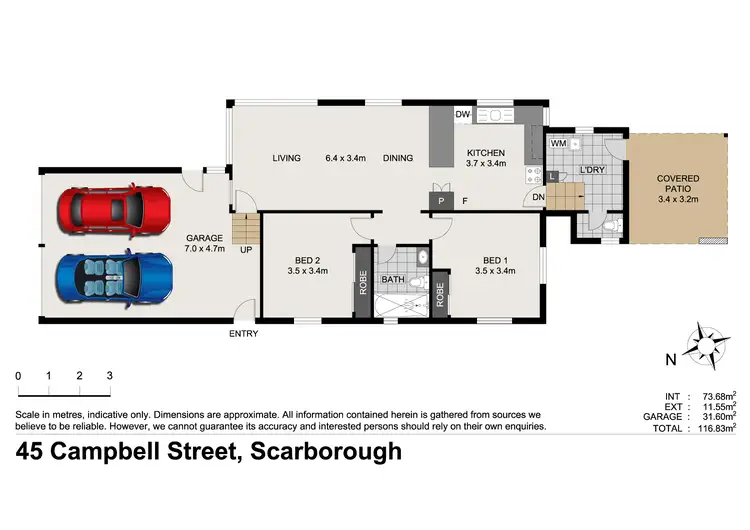 Floorplan of Homely house listing, 45 Campbell Street, Scarborough QLD 4020