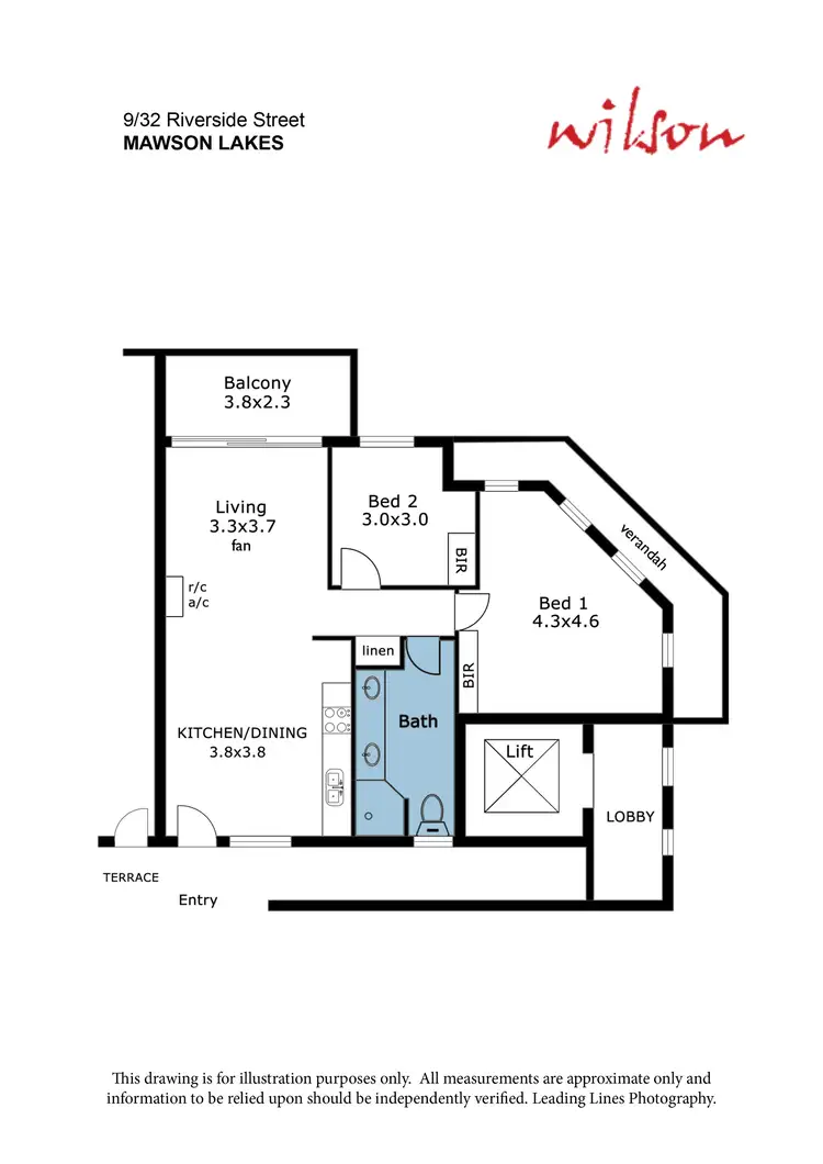 Floorplan of Homely apartment listing, 9/32 Riverside Street, Mawson Lakes SA 5095