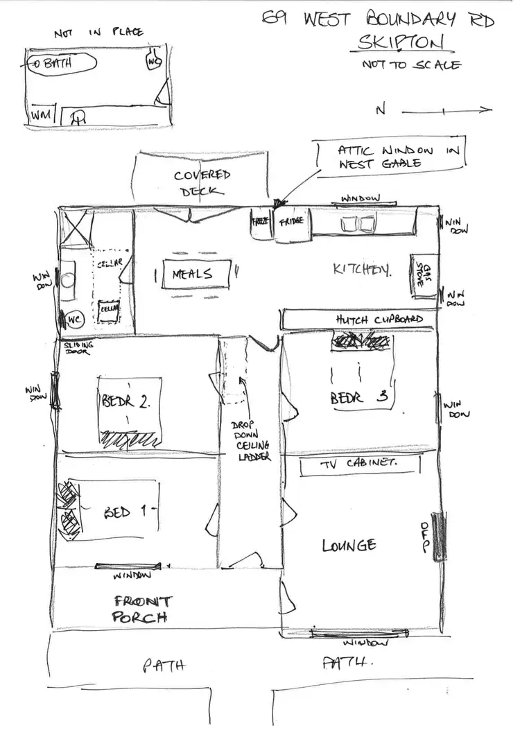 Floorplan of Homely rural property listing, 69 WEST BOUNDARY ROAD, Skipton VIC 3361