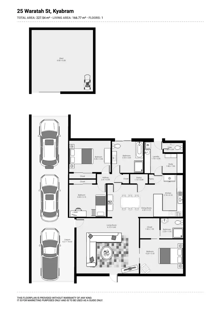 Floorplan of Homely house listing, 25 Waratah Street, Kyabram VIC 3620
