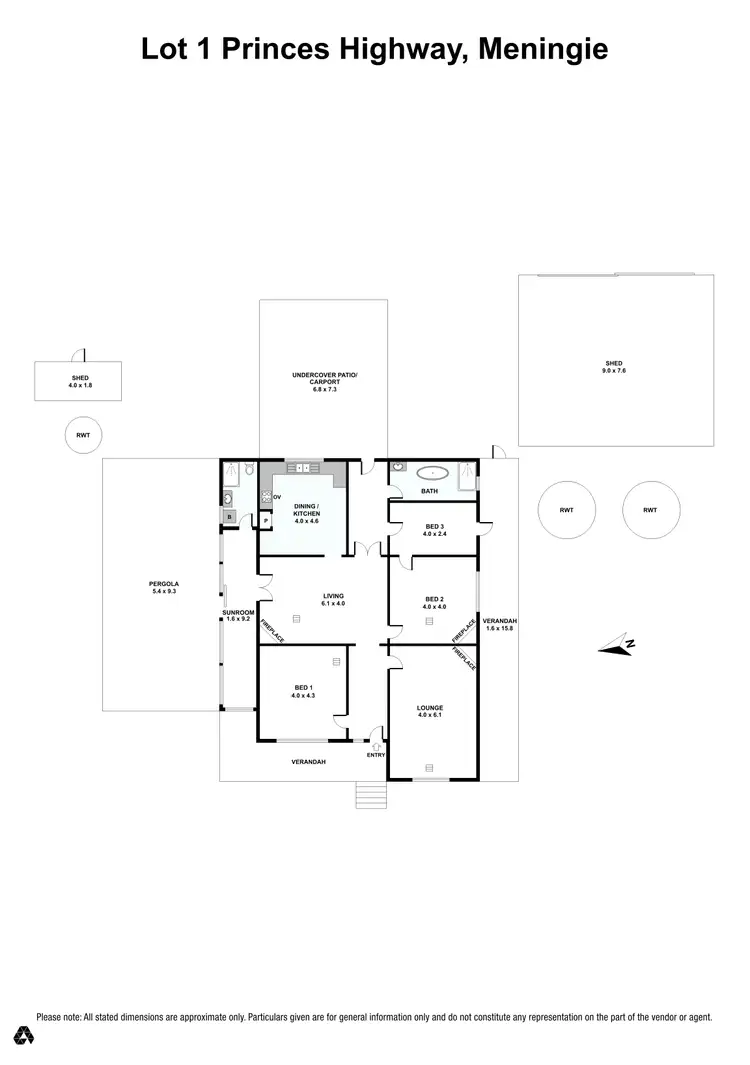 Floorplan of Homely rural property listing, 4951 Princes Highway, Meningie SA 5264