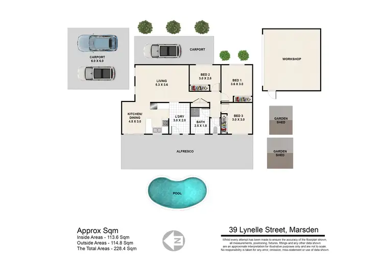 Floorplan of Homely house listing, 39 Lynelle Street, Marsden QLD 4132