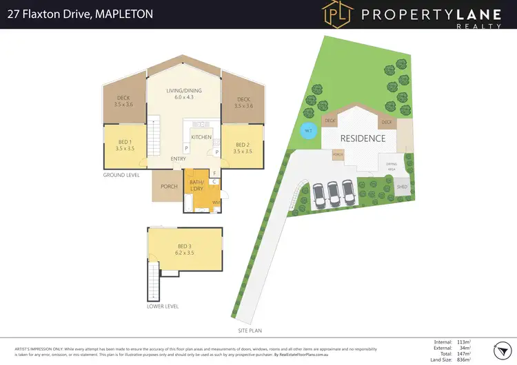 Floorplan of Homely house listing, 27 Flaxton Drive, Mapleton QLD 4560