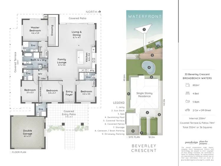 Floorplan of Homely house listing, 33 Beverley Crescent, Broadbeach Waters QLD 4218