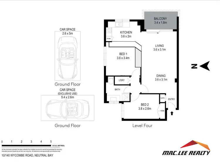 Floorplan of Homely apartment listing, 10/140 Wycombe Road, Neutral Bay NSW 2089