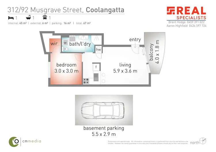Floorplan of Homely unit listing, 312/92-96 Musgrave Street, Kirra QLD 4225