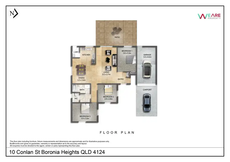 Floorplan of Homely house listing, 10 Conlan Street, Boronia Heights QLD 4124