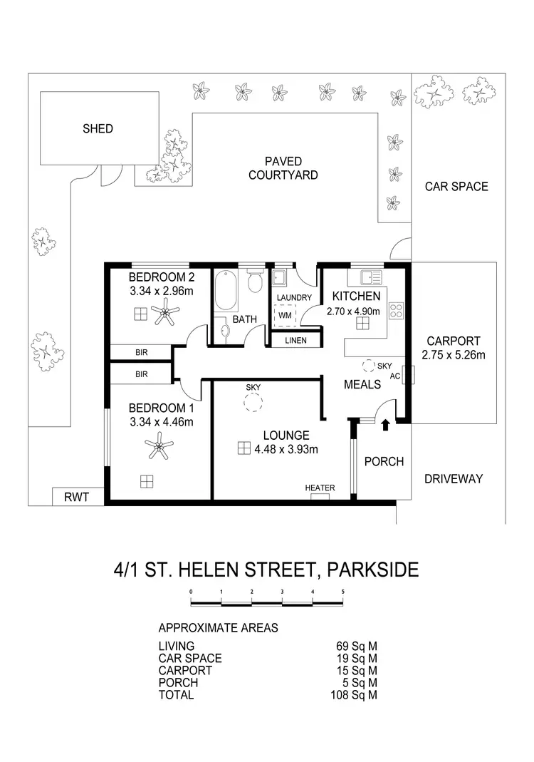 Floorplan of Homely unit listing, 4/1 St. Helen Street, Parkside SA 5063