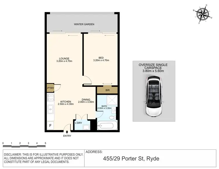 Floorplan of Homely apartment listing, 455/29 Porter Street, Ryde NSW 2112