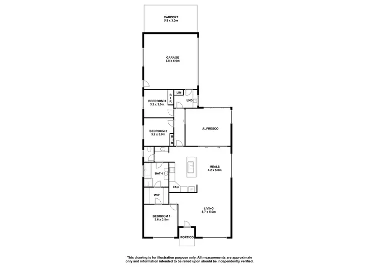 Floorplan of Homely house listing, 15 Linnell Drive, Beachport SA 5280
