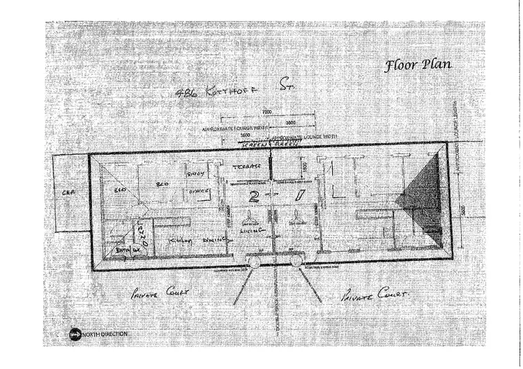 Floorplan of Homely townhouse listing, 486 KOTTHOFF STREET, Lavington NSW 2641