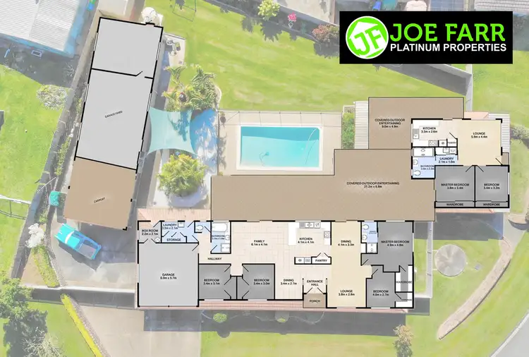 Floorplan of Homely house listing, 19-21 Queens Park Circuit, Oxenford QLD 4210
