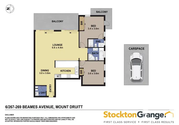 Floorplan of Homely apartment listing, 6/267-269 Beames Avenue, Mount Druitt NSW 2770