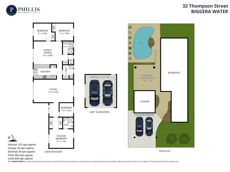 Floorplan of Homely house listing, 32 Thompson Street, Biggera Waters QLD 4216