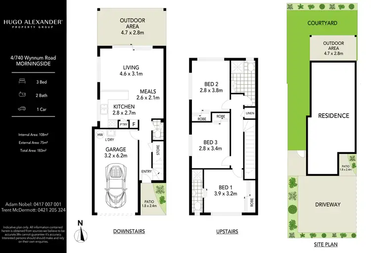 Floorplan of Homely townhouse listing, 4/740 Wynnum Road, Morningside QLD 4170