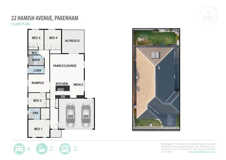 Floorplan of Homely house listing, 22 Hamish Avenue, Pakenham VIC 3810