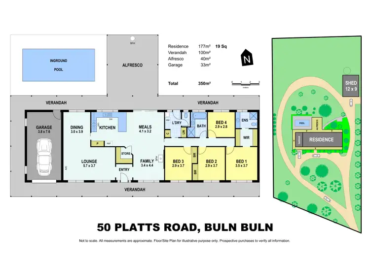 Floorplan of Homely rural property listing, 50 Platts Road, Buln Buln VIC 3821
