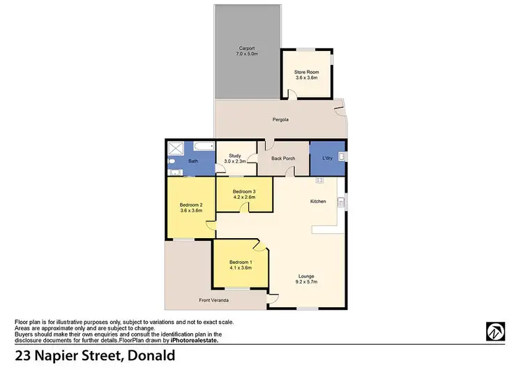 Floorplan of Homely house listing, 23 Napier Street, Donald VIC 3480