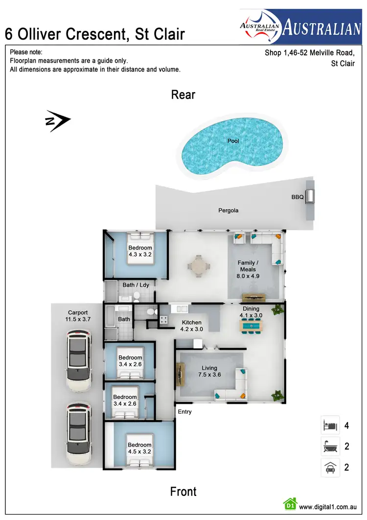 Floorplan of Homely house listing, 6 Olliver Crescent, St Clair NSW 2759